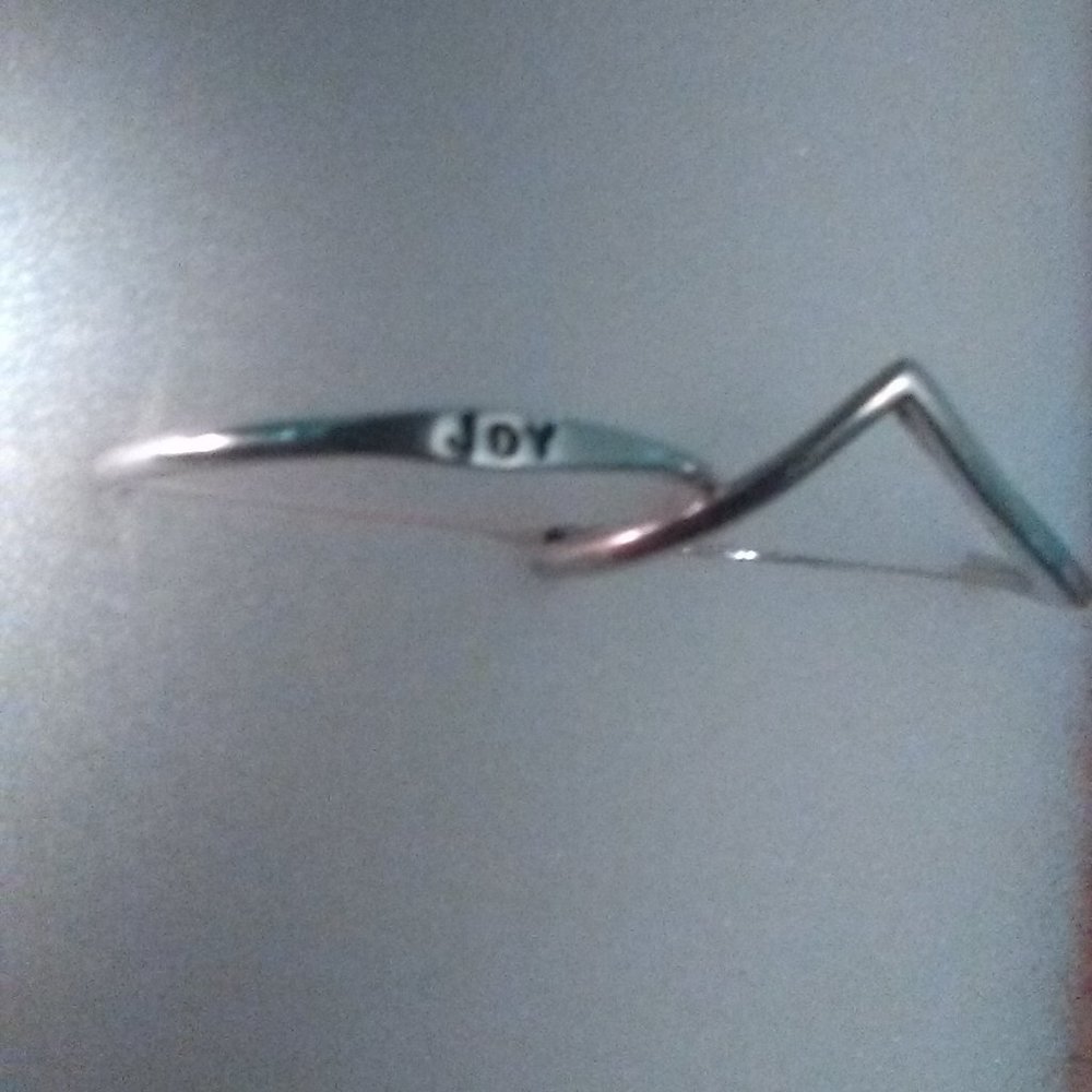 2 Thin Silver Stack Rings - Picture 1 of 7